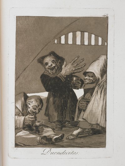 Plate from Los Caprichos, 1797-1798 by Francisco de Goya